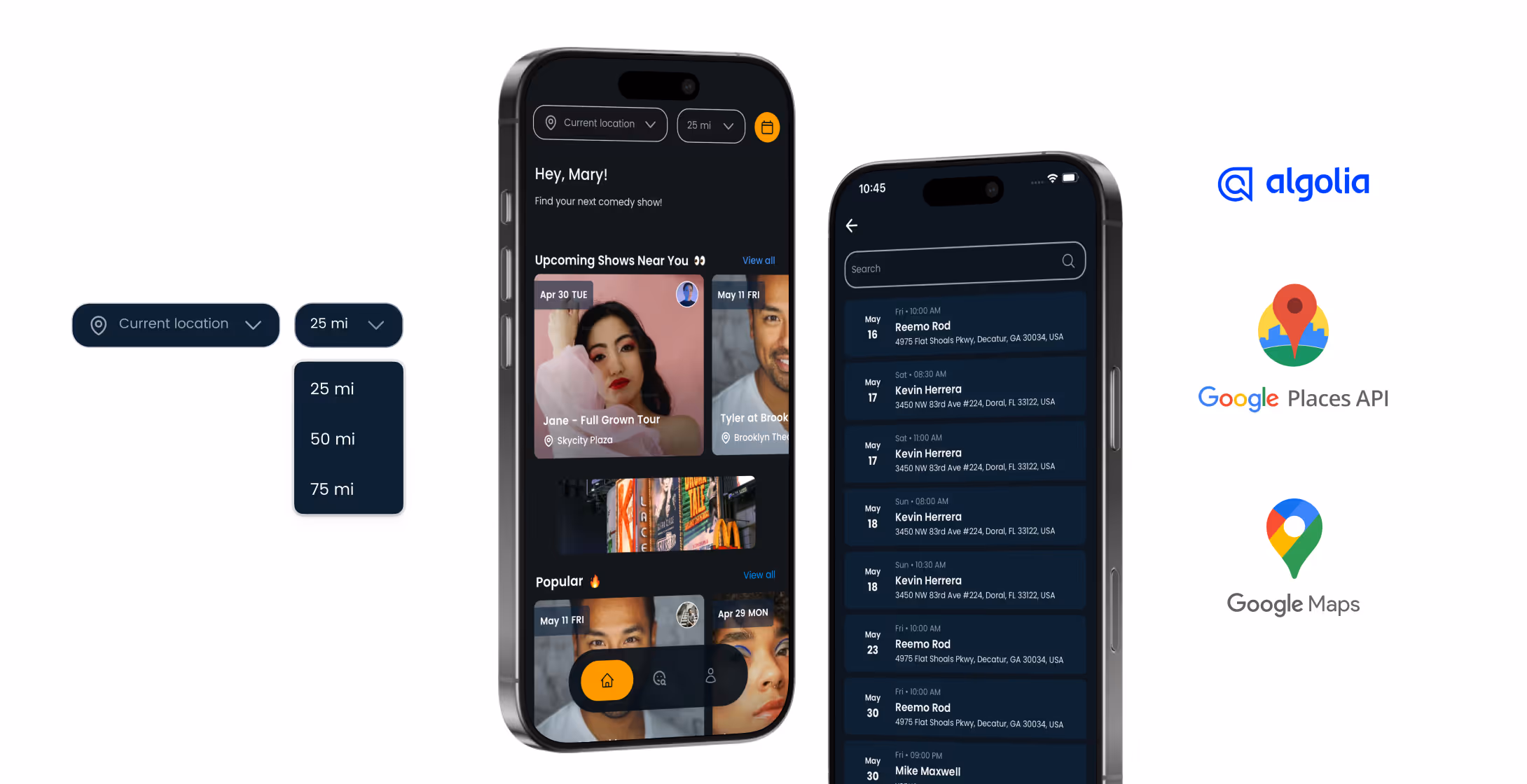 Smart discovery with Algolia and Google Maps and Places