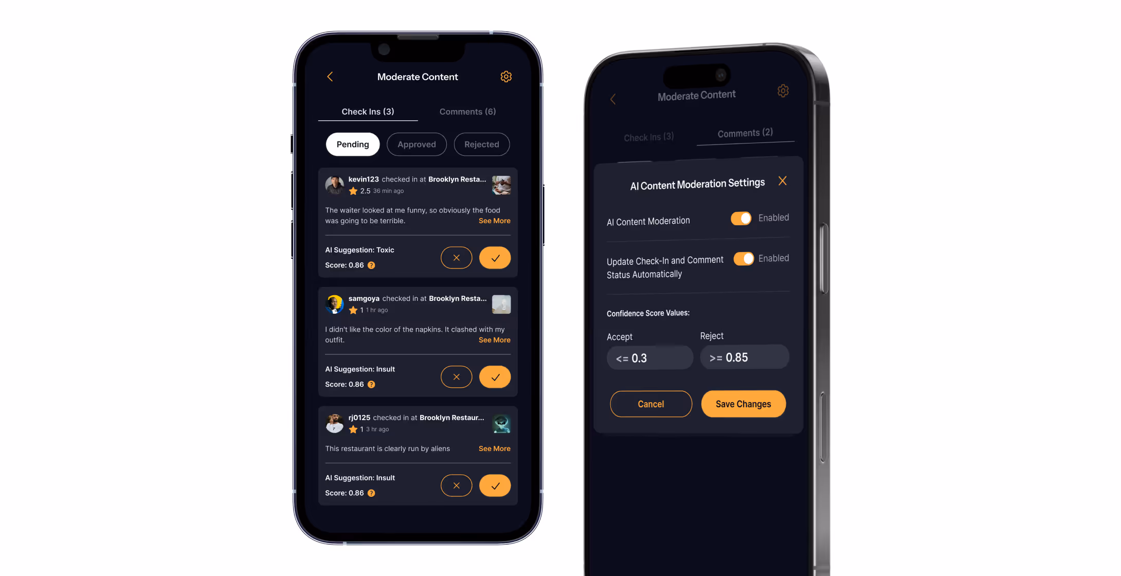 Smart content moderation with AI