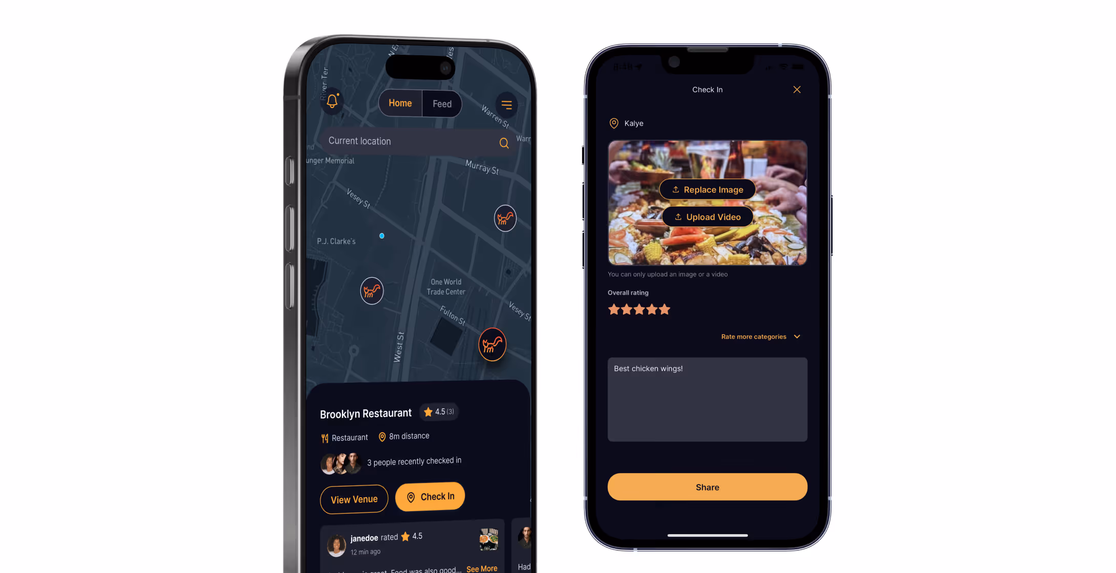 Real-time check-ins