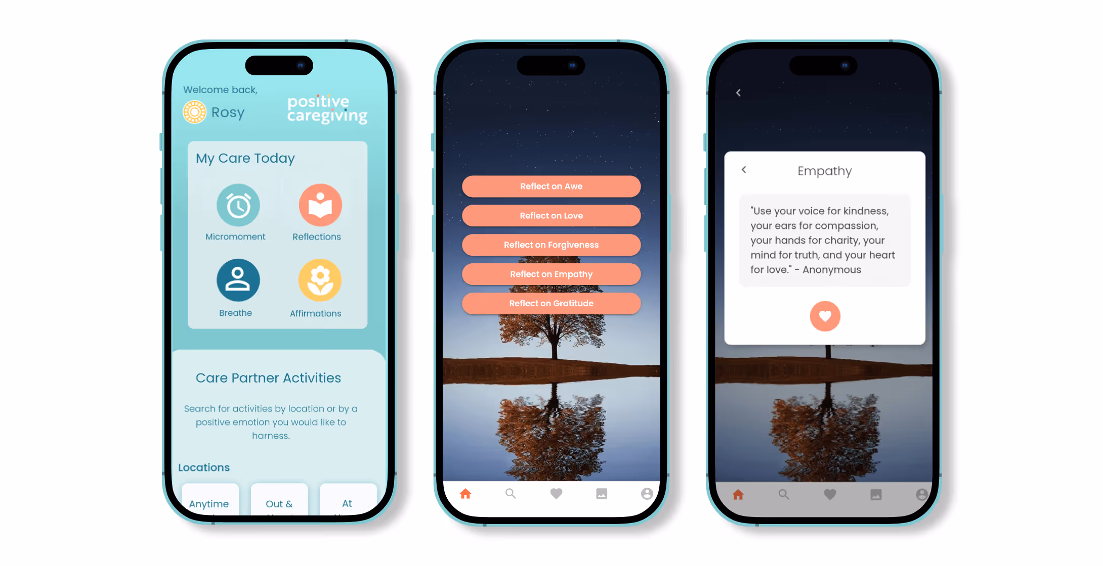 Supporting on caregiver well-being